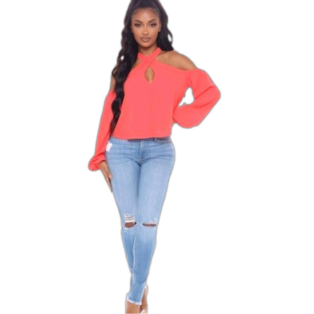 Fashion Nova Coral Blouse